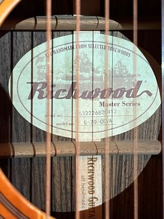 Guitarra Richwood Master Series D-70