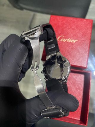 Reloj Cartier 21 Chronoscaph Negro/Plata