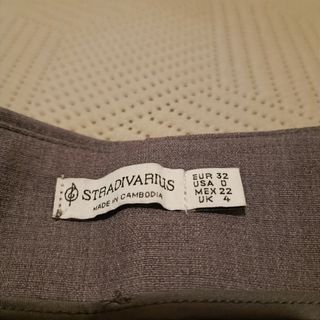 Pantalón Stradivarius Gris Talla 32