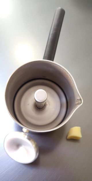 Caffettiera Vemi vintage anni '80 acciaio