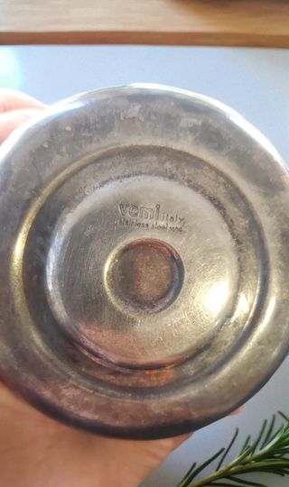 Caffettiera Vemi vintage anni '80 acciaio