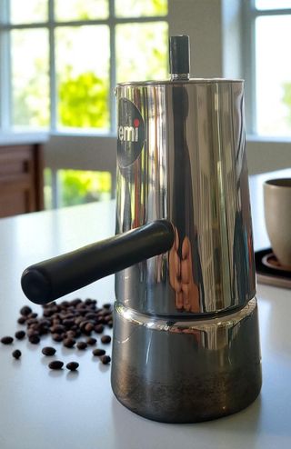 Caffettiera Vemi vintage anni '80 acciaio