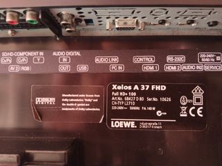 Televisor Loewe Negro.