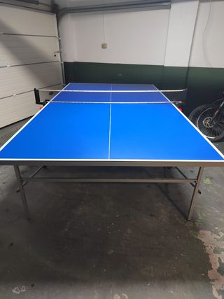 Mesa de ping pong azul