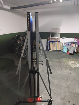 Mesa de ping pong azul