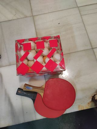 Mesa de ping pong azul
