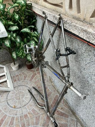 Cuadro Bicicleta Acero Cromado