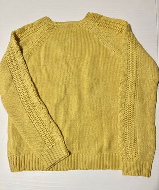Jersey amarillo trenzado Pull&Bear suelto