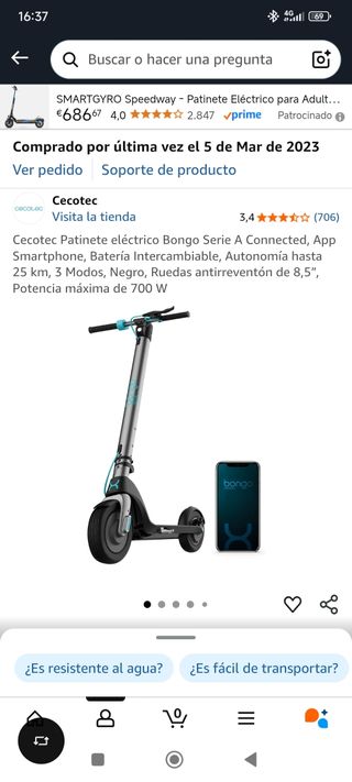 Patinete Eléctrico Cecotec