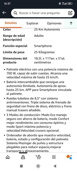 Patinete Eléctrico Cecotec