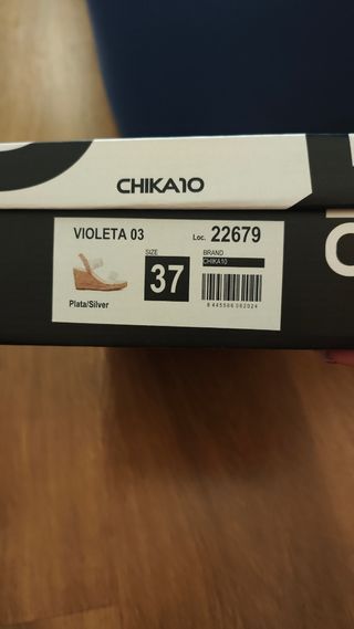 Sandalias cuña Chika10 Beige Talla 37