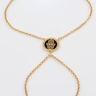 Pulsera pasamanos Mano de Fátima oro 18k 750