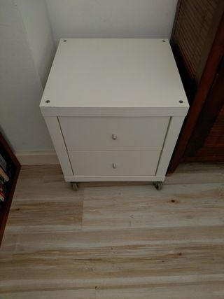 Cajonera de trabajo blanca