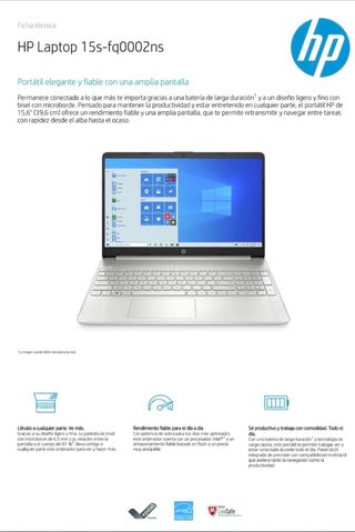 HP Laptop 15s-fq0002ns