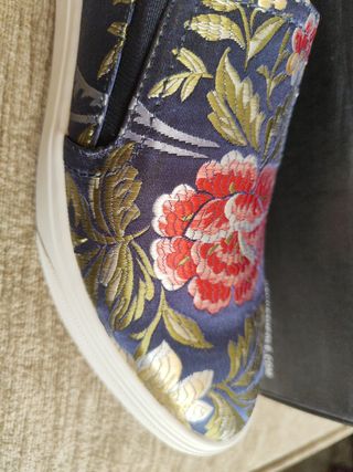 Zapatos Kenneth Cole Florales Azul Multicolor
