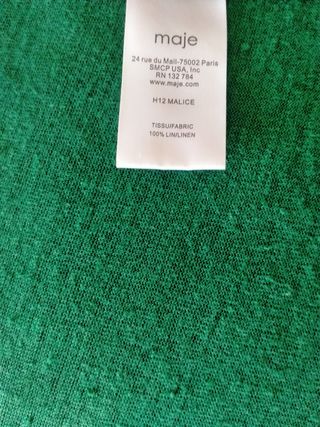 Camiseta Maje lino verde