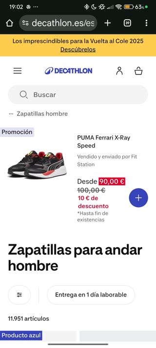 Zapatillas Puma Ferrari X-Ray Speed Negras Rojas