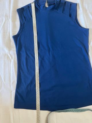 Top Shein Blu Taglia M
