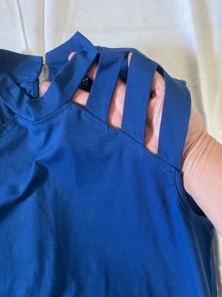 Top Shein Blu Taglia M