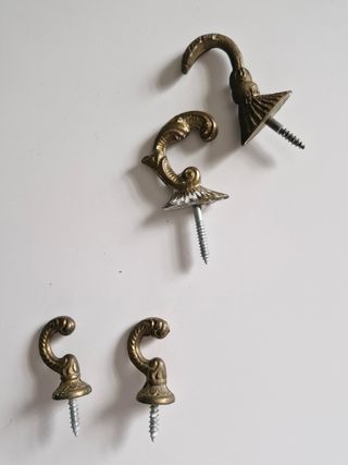 Apliques para cortinas dorados (4 unidades)