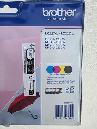 Pack 4 Tintas Brother LC227XL/LC225XL