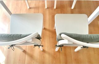 Mesa comedor y 4 sillas Ikea blancas