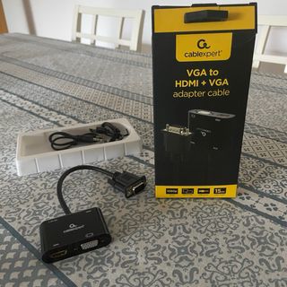 Adaptador Cablexpert VGA a HDMI + VGA