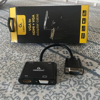 Adaptador Cablexpert VGA a HDMI + VGA