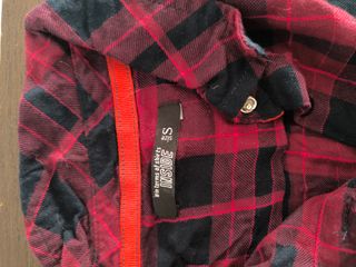 Camisa cuadros roja y negra suave