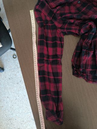 Camisa cuadros roja y negra suave