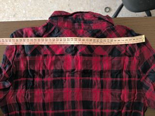 Camisa cuadros roja y negra suave