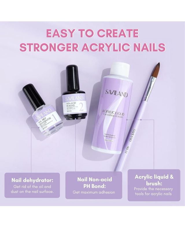 Kit per unghie in acrilico monomero liquido Saviland