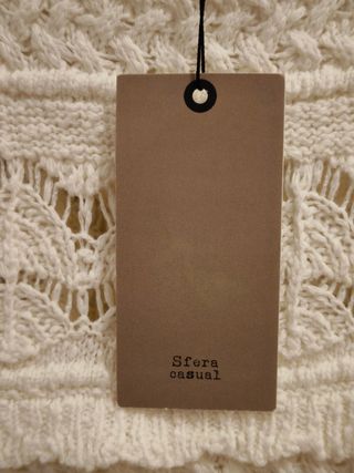 Top Crochet Blanco Talla M 