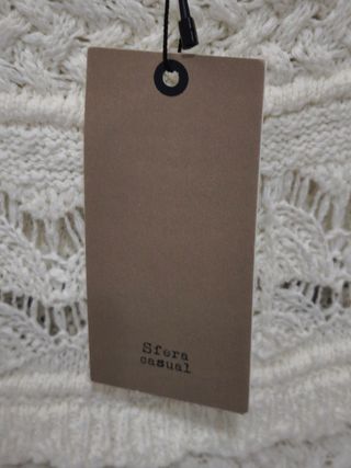 Top Crochet Blanco Talla M 