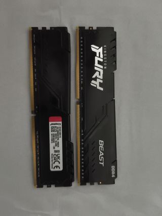 x2 Kingston Fury Beast DDR4 16GB 3200MHz CL16