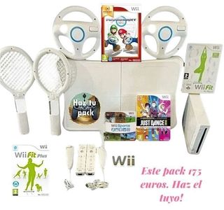 Pack Wii + Balance Board, Wii Fit, Mario Kart Wii