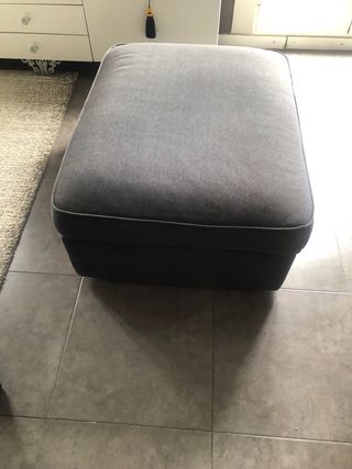 Puff Reposapiés KIVIK Ikea Antracita
