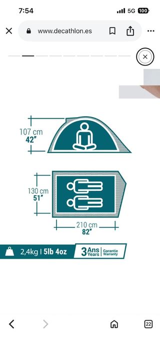 ¡¡¡Tienda de campaña Quechua 100!!!nueva