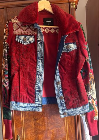 Chaqueta Desigual Roja Talla XS