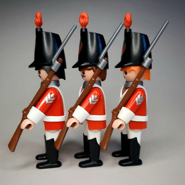 Playmobil 7675 Casacas rojas soldados 3795 3857