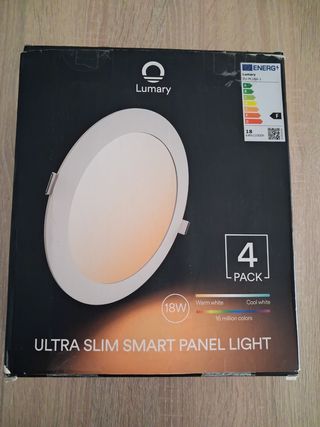 Pack 4 Luces LED Panel Slim 18W