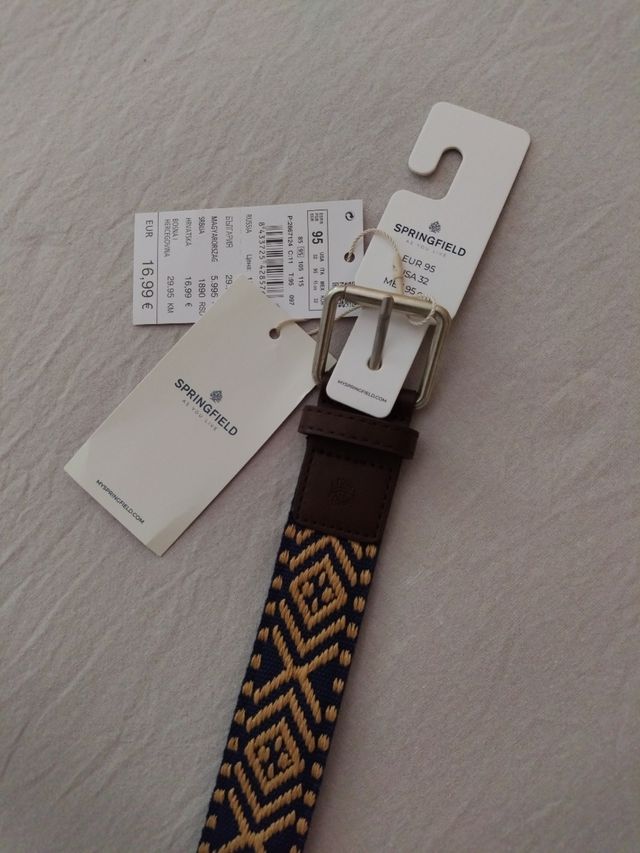 Cinturón Springfield unisex con estampado