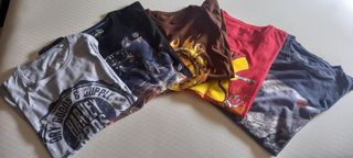 Lote 5 Camisetas Manga Corta Variadas