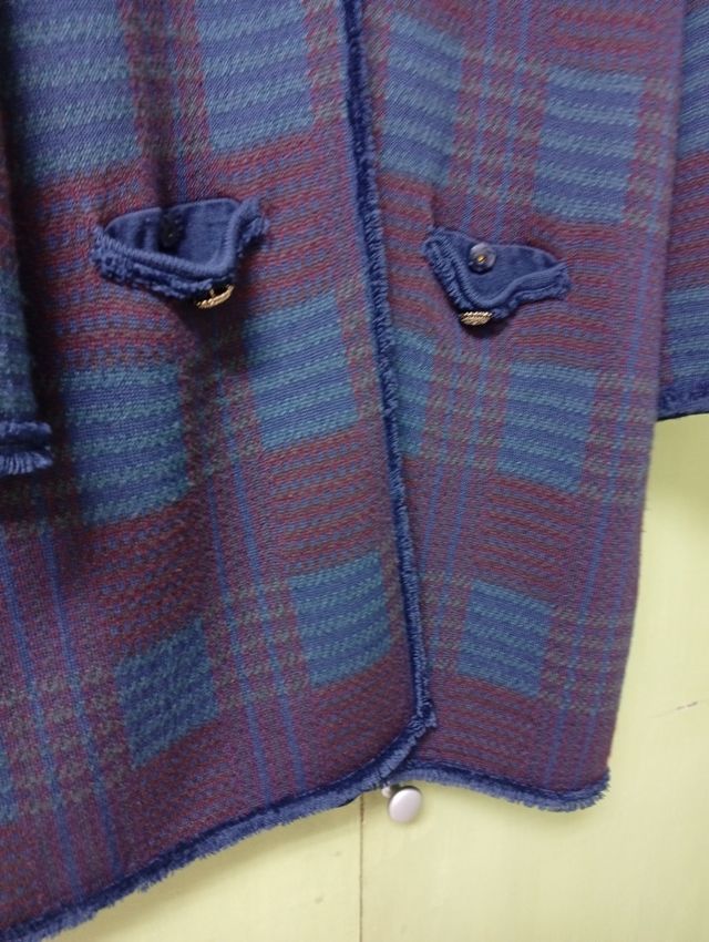 Abrigo Purificación García a cuadros