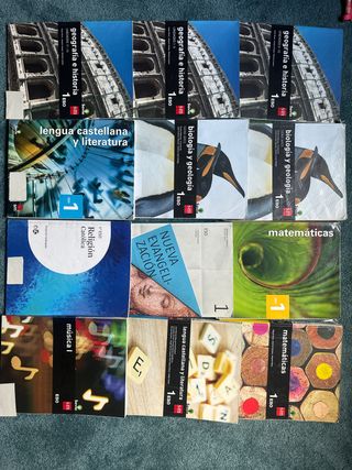 libros de texto 1ºESO