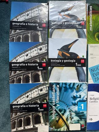 libros de texto 1ºESO