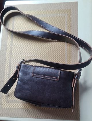 Bolso piel marrón