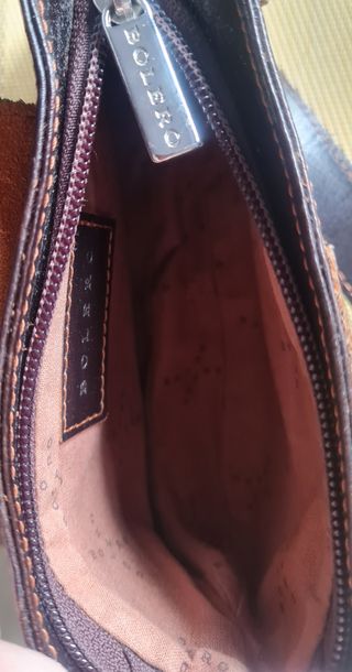 Bolso piel marrón