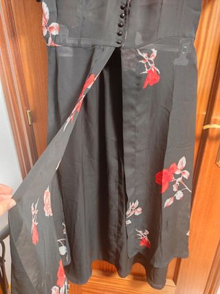 Vestido largo floral talla 46