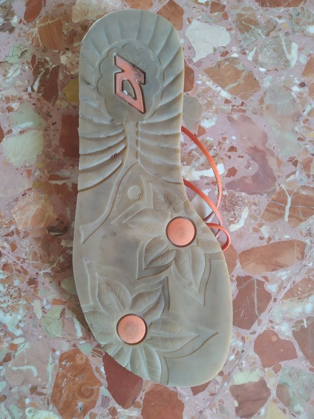 Sandalias Destroy naranjas mujer